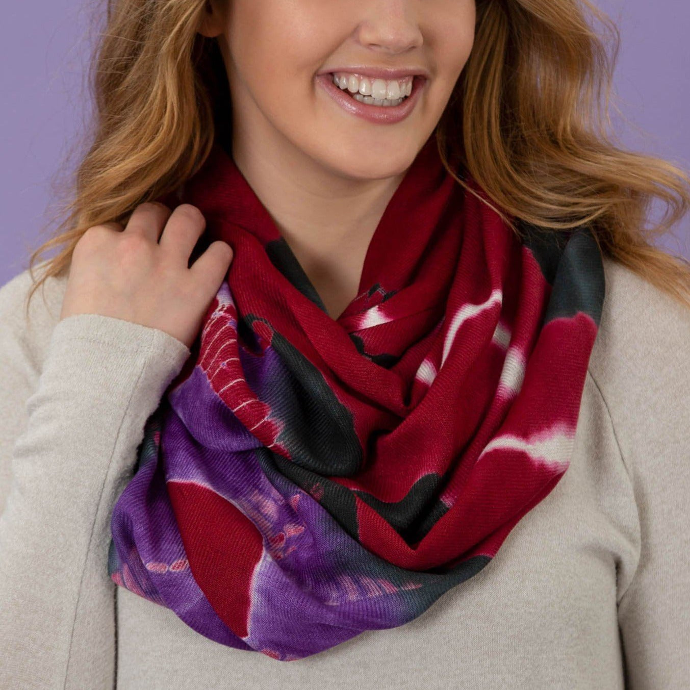 Cascade of Colors Infinity Scarf | Fair Trade - Aaria Tees Aaria Tees