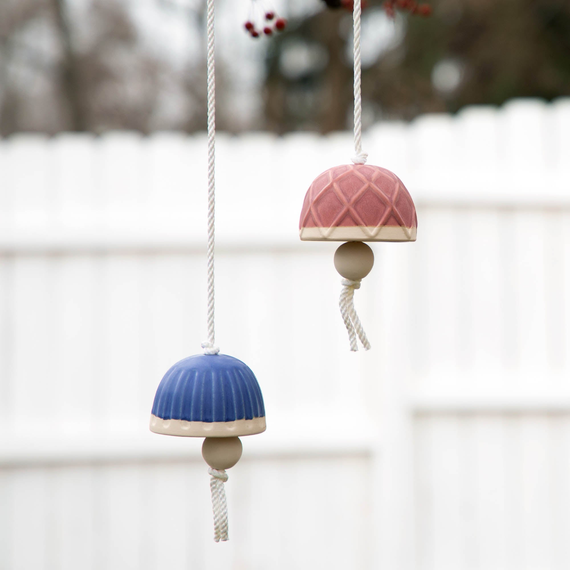 Mushroom Ceramic Bell Wind Chime - Aaria Tees Aaria Tees