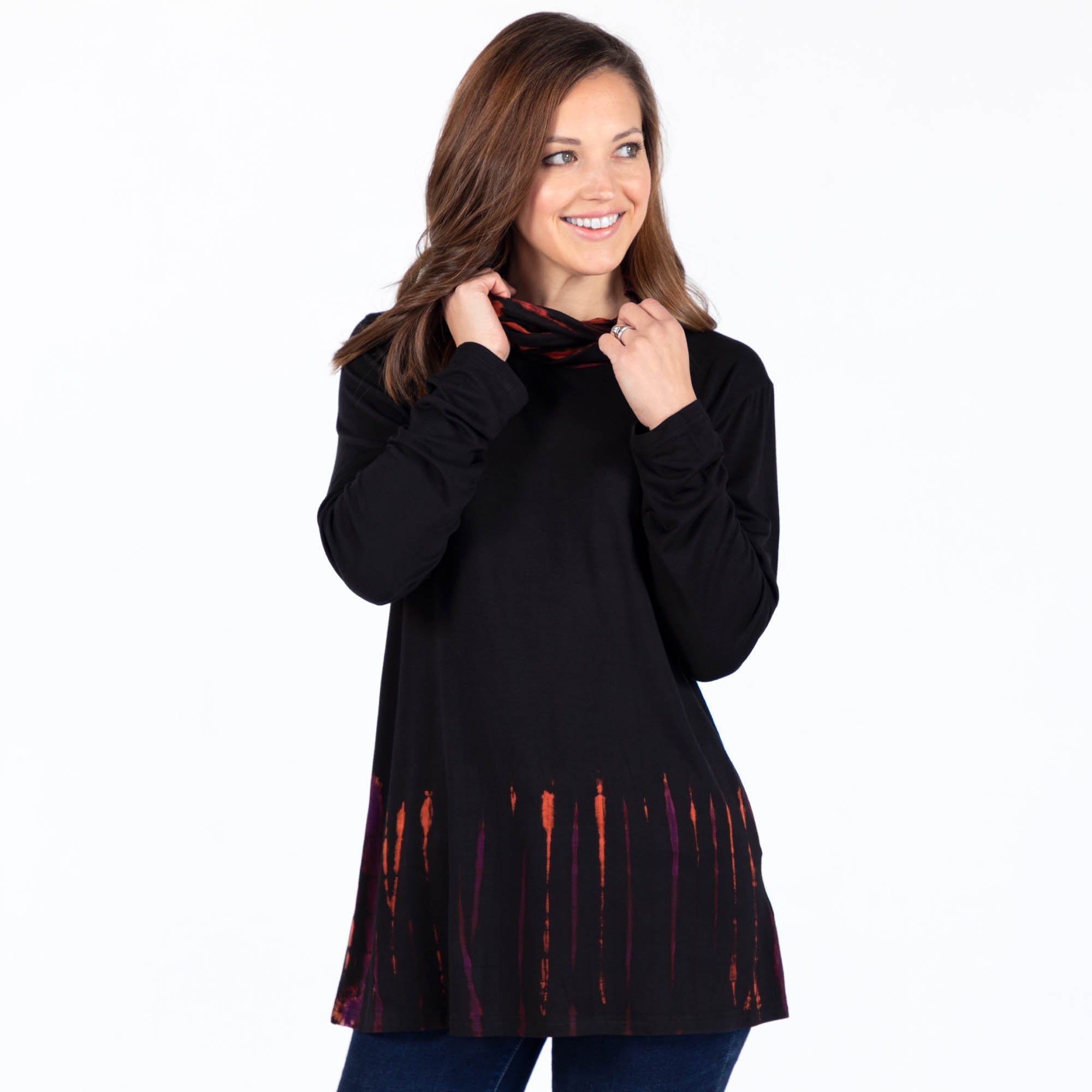 Tie-Dye Tunic with Face Mask - Aaria Tees Aaria Tees