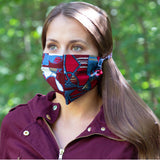 Colorful Kitenge Cotton Tie-back Face Mask - Aaria Tees Aaria Tees