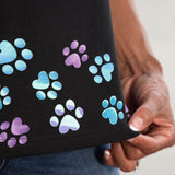 Tumbling Paws Gradient Short Sleeve T-Shirt - Aaria Tees Aaria Tees