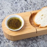 Bamboo Bread Cutting Board with Dip Cup - Aaria Tees Aaria Tees