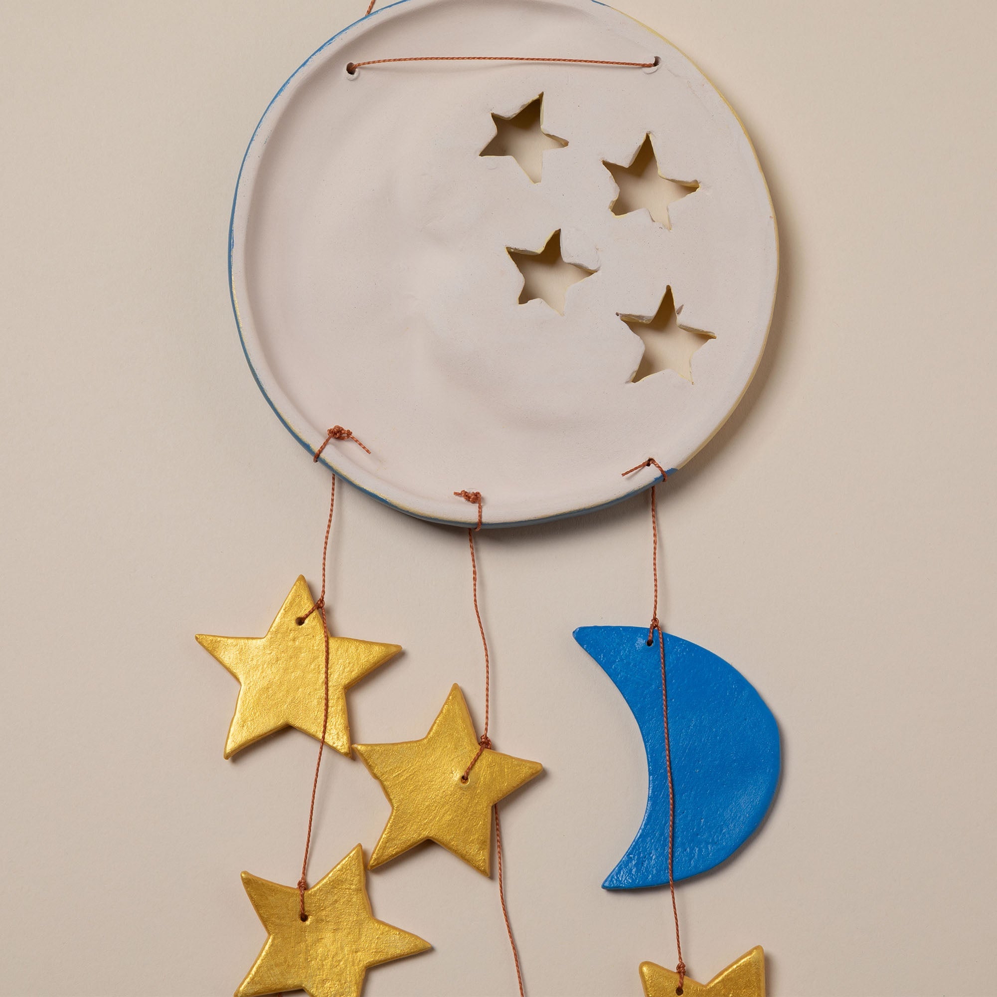 Moonlight & Stars Ceramic Wind Chime - Aaria Tees Aaria Tees