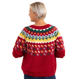 Nordic Paw Print Knitted Sweater - Aaria Tees Aaria Tees
