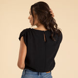 Cap Sleeve Crop Top - Aaria Tees Aaria Tees