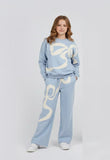 Tweenstyle by Stoopher - Oversized Bow Sweatsuit Aaria Tees