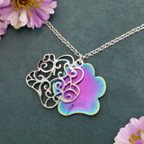 Fur-Ever Home Paw Charm Necklace - Aaria Tees Aaria Tees