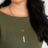 Layered Spike Necklace - Aaria Tees Aaria Tees