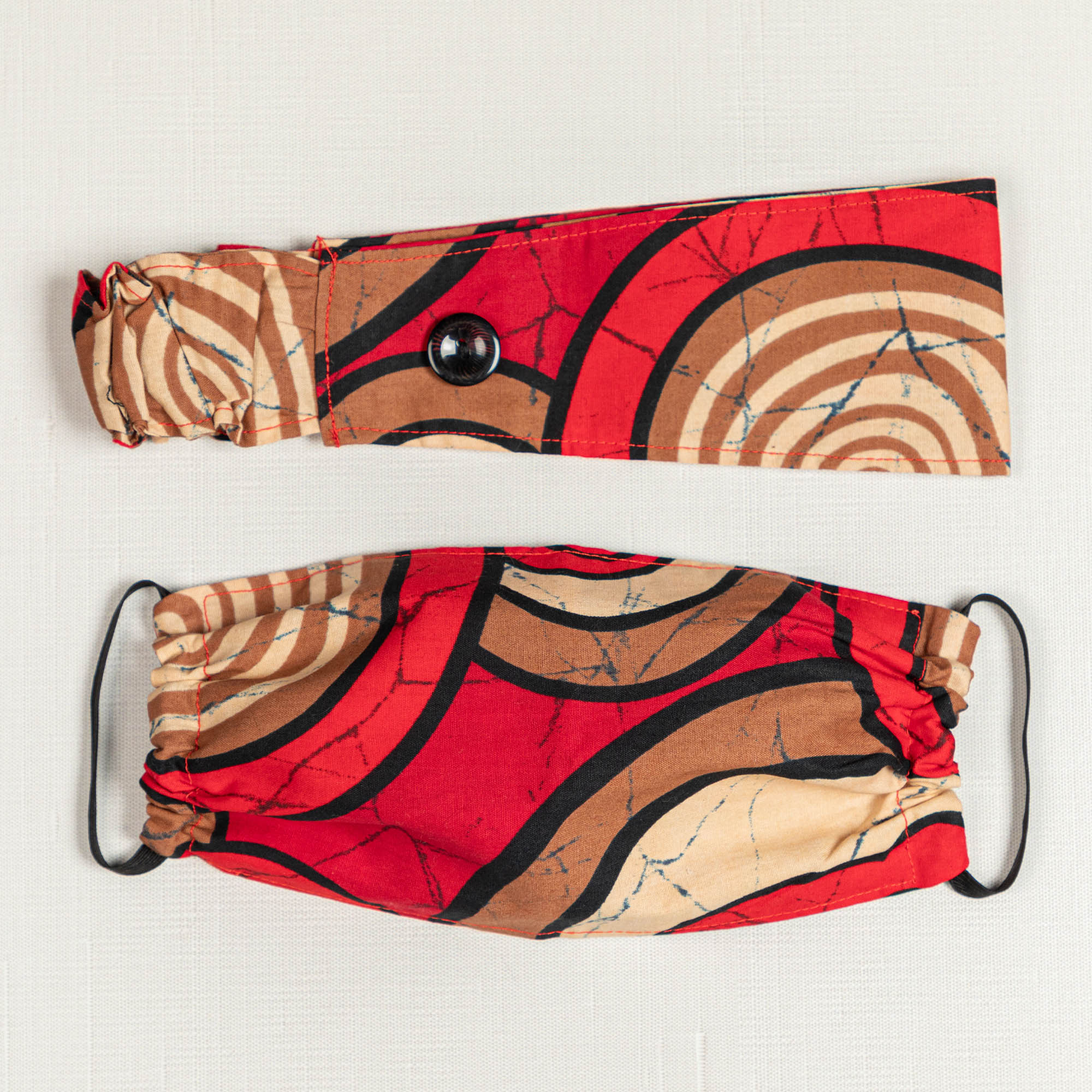 Patterns Galore Fair Trade Face Mask & Headband - Aaria Tees Aaria Tees