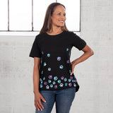 Tumbling Paws Gradient Short Sleeve T-Shirt - Aaria Tees Aaria Tees