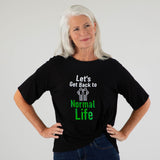 Let's Get Back Dolman Front Twist T-Shirt - Aaria Tees Aaria Tees
