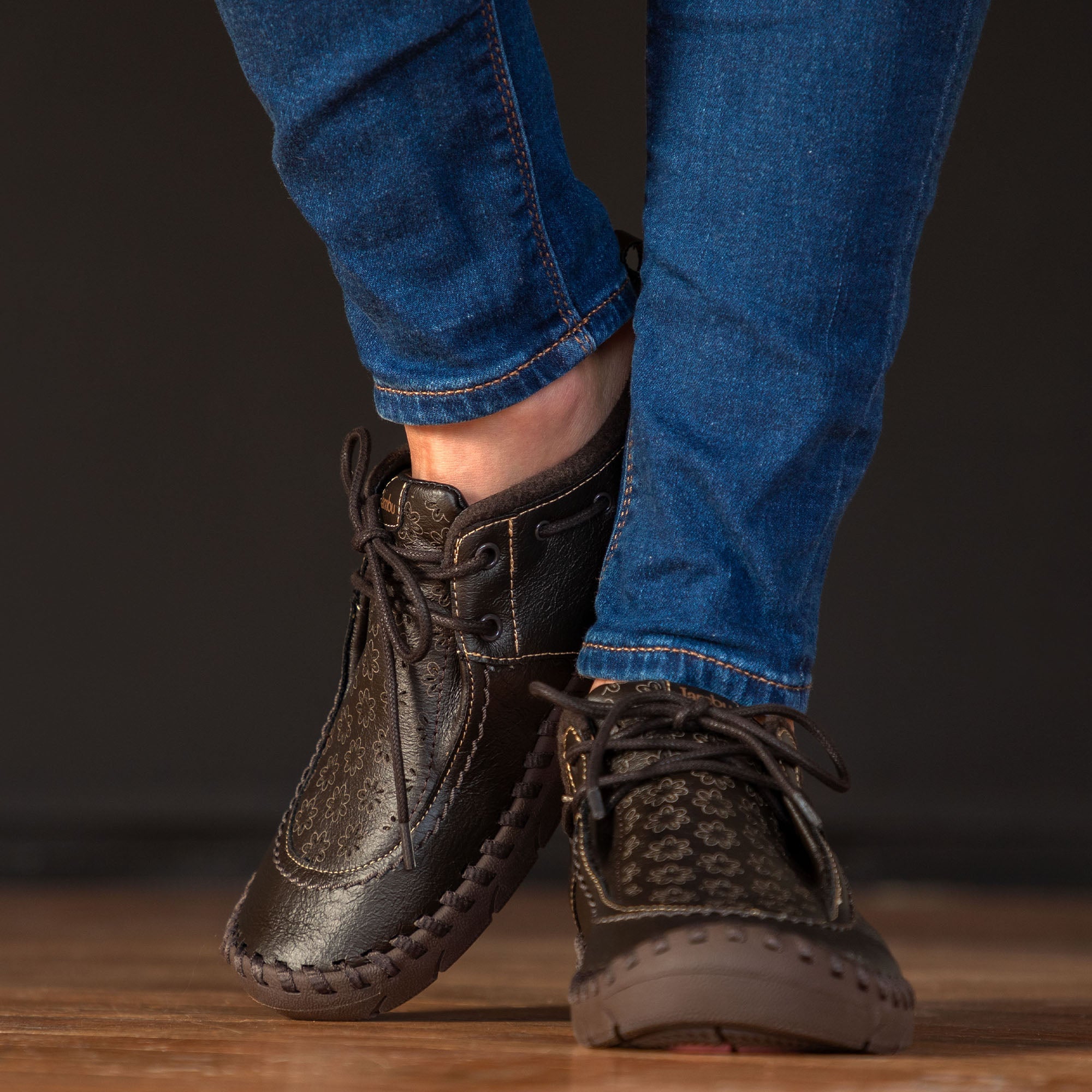 Jambu&trade; Mohave Eco Vegan Lace-Up Moccasin Booties - Aaria Tees Aaria Tees