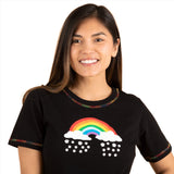 Paw Print Rainbow Short Sleeve T-Shirt - Aaria Tees Aaria Tees
