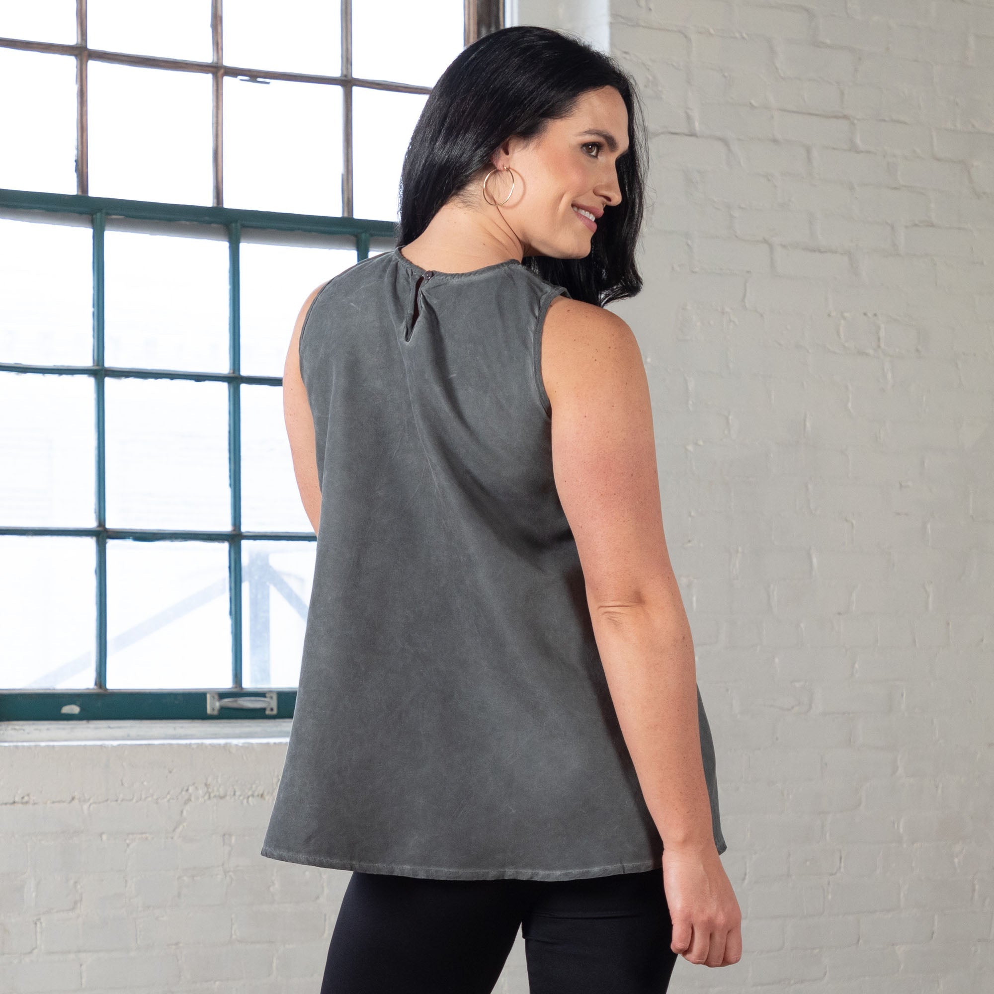 Lace Front Sleeveless Top - Aaria Tees Aaria Tees