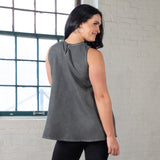 Lace Front Sleeveless Top - Aaria Tees Aaria Tees