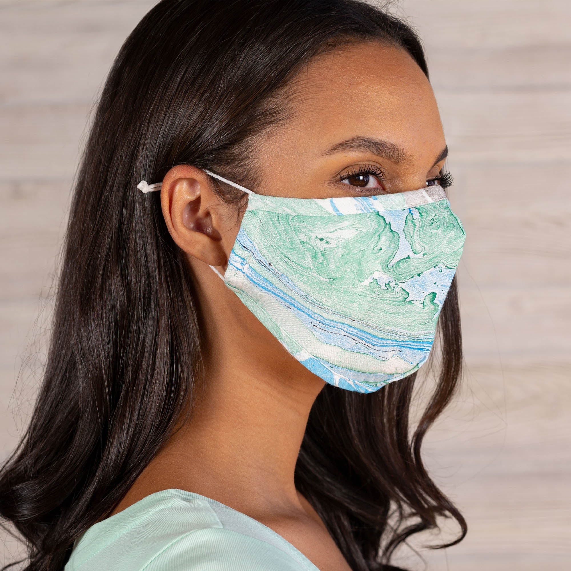 Marbleous Color Face Mask & Headband - Aaria Tees Aaria Tees