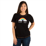 Paw Print Rainbow Short Sleeve T-Shirt - Aaria Tees Aaria Tees