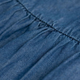 Balloon Sleeve Denim Baby Doll Dress - Aaria Tees Aaria Tees