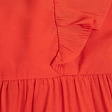 Open Back Ruffle Midi Dress - Aaria Tees Aaria Tees