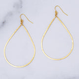 Gold-Plated Teardrop Earrings - Aaria Tees Aaria Tees
