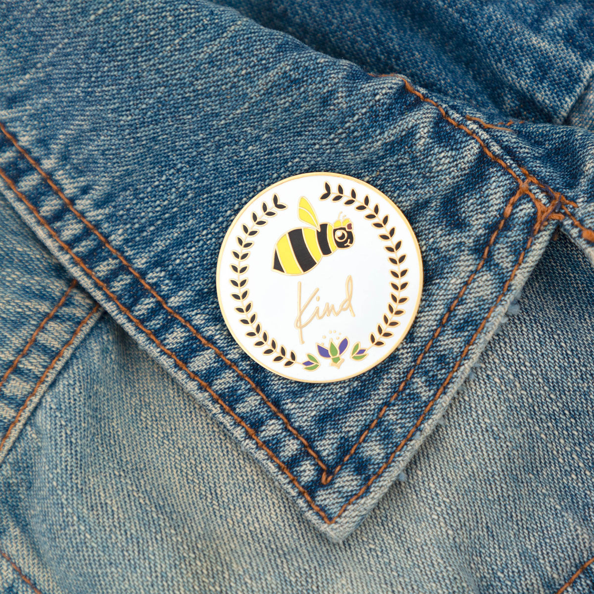Bee Kind Enamel Pin - Aaria Tees