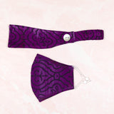 Pretty Pattern Face Mask & Headband - Aaria Tees Aaria Tees