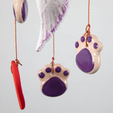 Always in My Heart Paw Print Ceramic Chime - Aaria Tees Aaria Tees