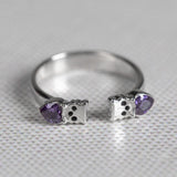 Kitty Cat Sterling Toe Ring - Aaria Tees Aaria Tees