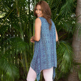 Center Lane Embroidered Sleeveless Tunic - Aaria Tees Aaria Tees