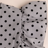 Polka Dot Maxi Wrap Dress - Aaria Tees Aaria Tees