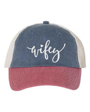 Embroidered Wifey/Hubby Trucker Hat – Anniversary Gift Cap - Aaria Tees Aaria Tees