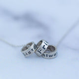 Sisters Friends Always Pewter Necklace - Aaria Tees Aaria Tees