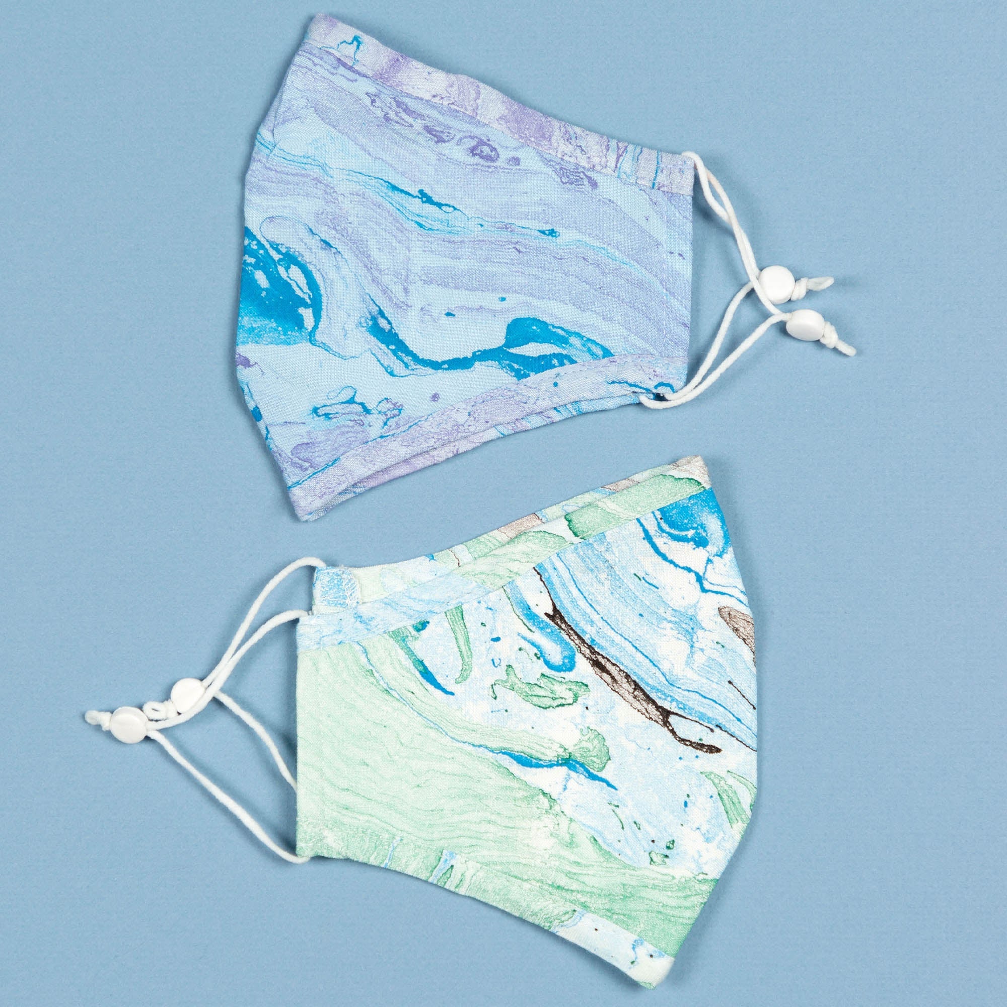 Marbleous Color Face Mask & Headband - Aaria Tees Aaria Tees