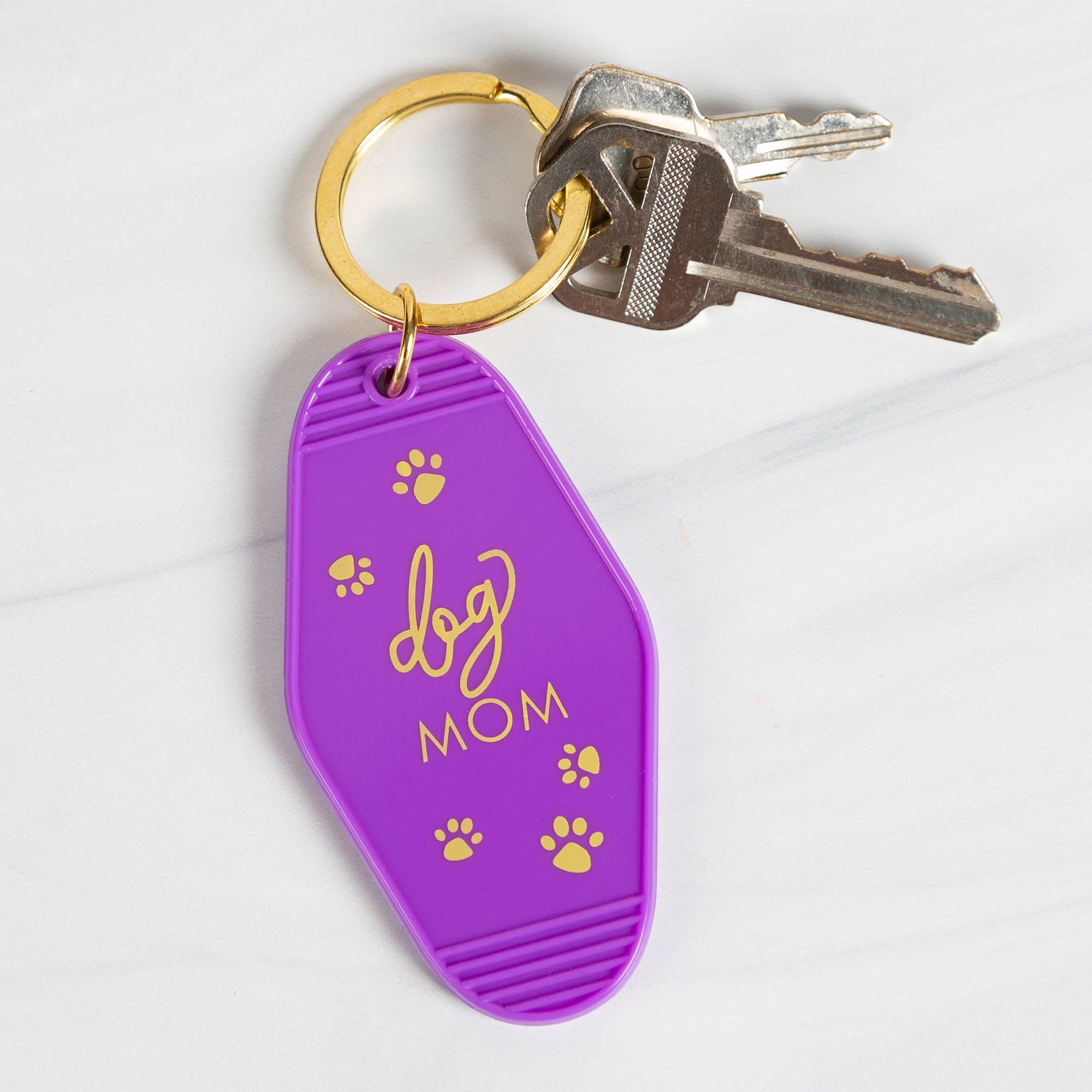 Pet Mom Vintage Style Keychain - Aaria Tees Aaria Tees