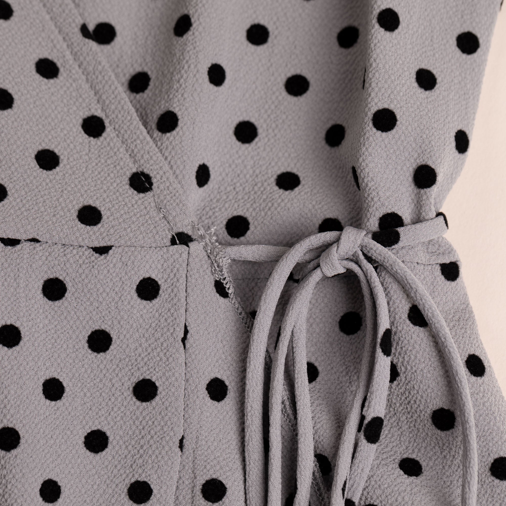 Polka Dot Maxi Wrap Dress - Aaria Tees Aaria Tees
