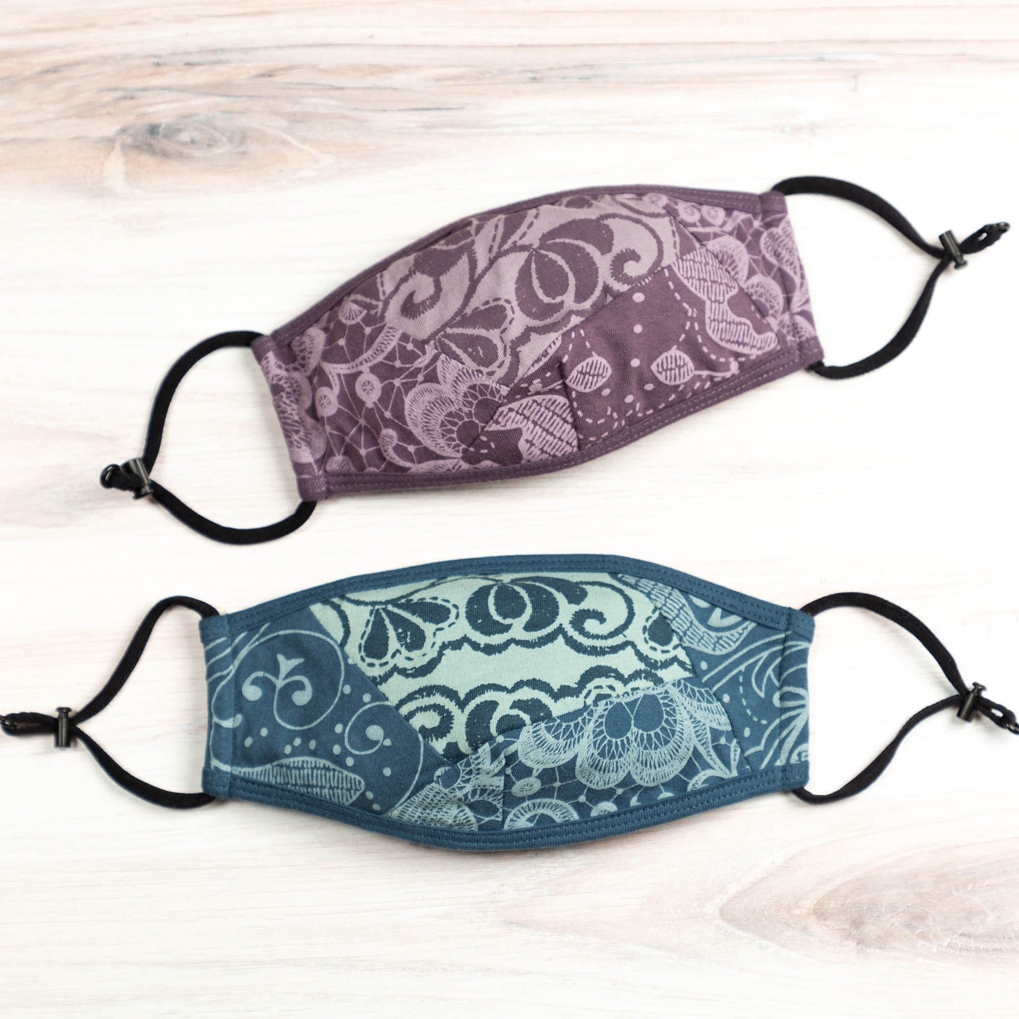 Patched Together Organic Reversible Face Mask - Aaria Tees Aaria Tees