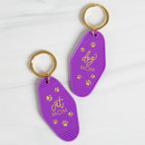 Pet Mom Vintage Style Keychain - Aaria Tees Aaria Tees