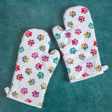 Rainbow Ombre Paws Kitchen Linens - Aaria Tees Aaria Tees