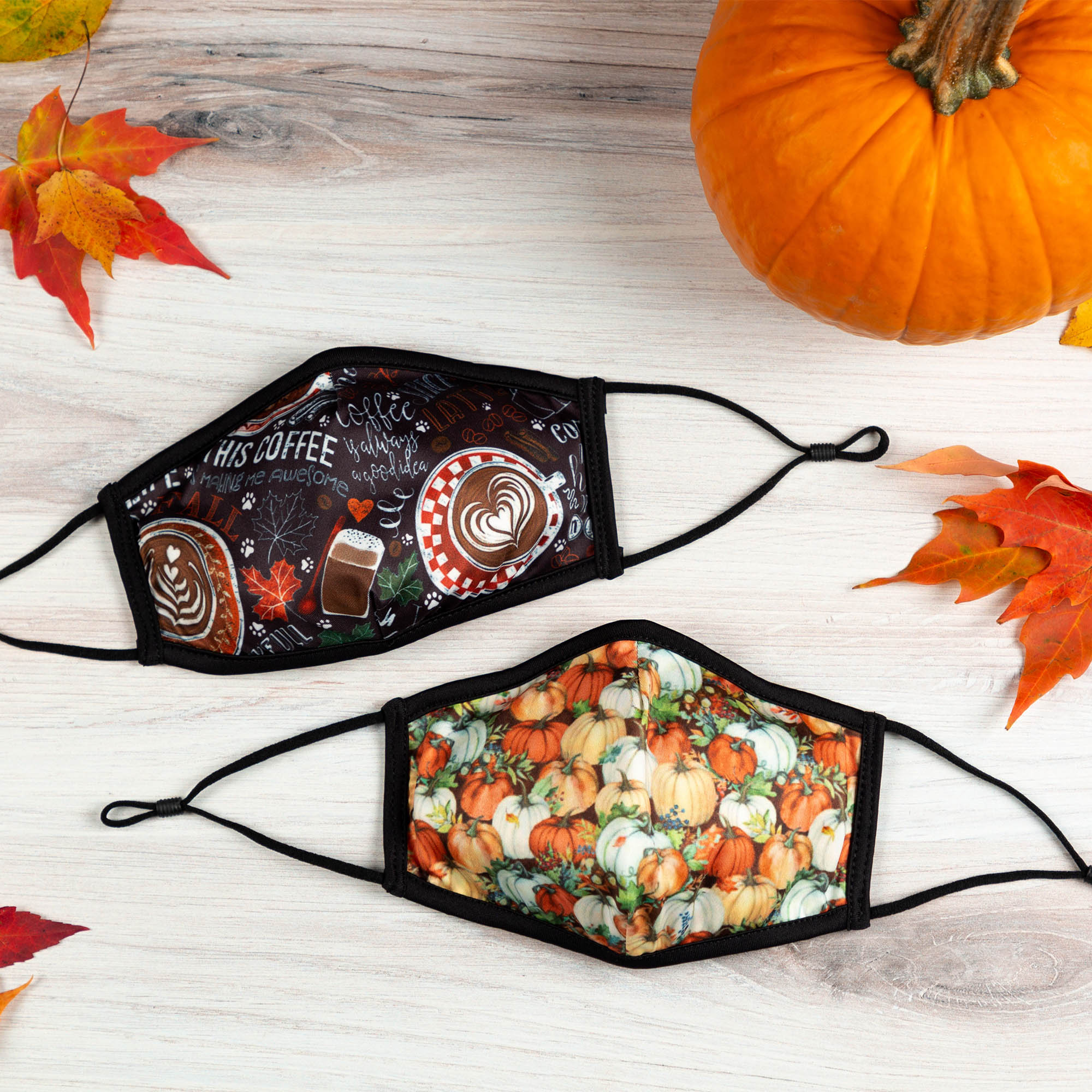 Fall Fun Easy Fit Adjustable Face Mask - Aaria Tees Aaria Tees