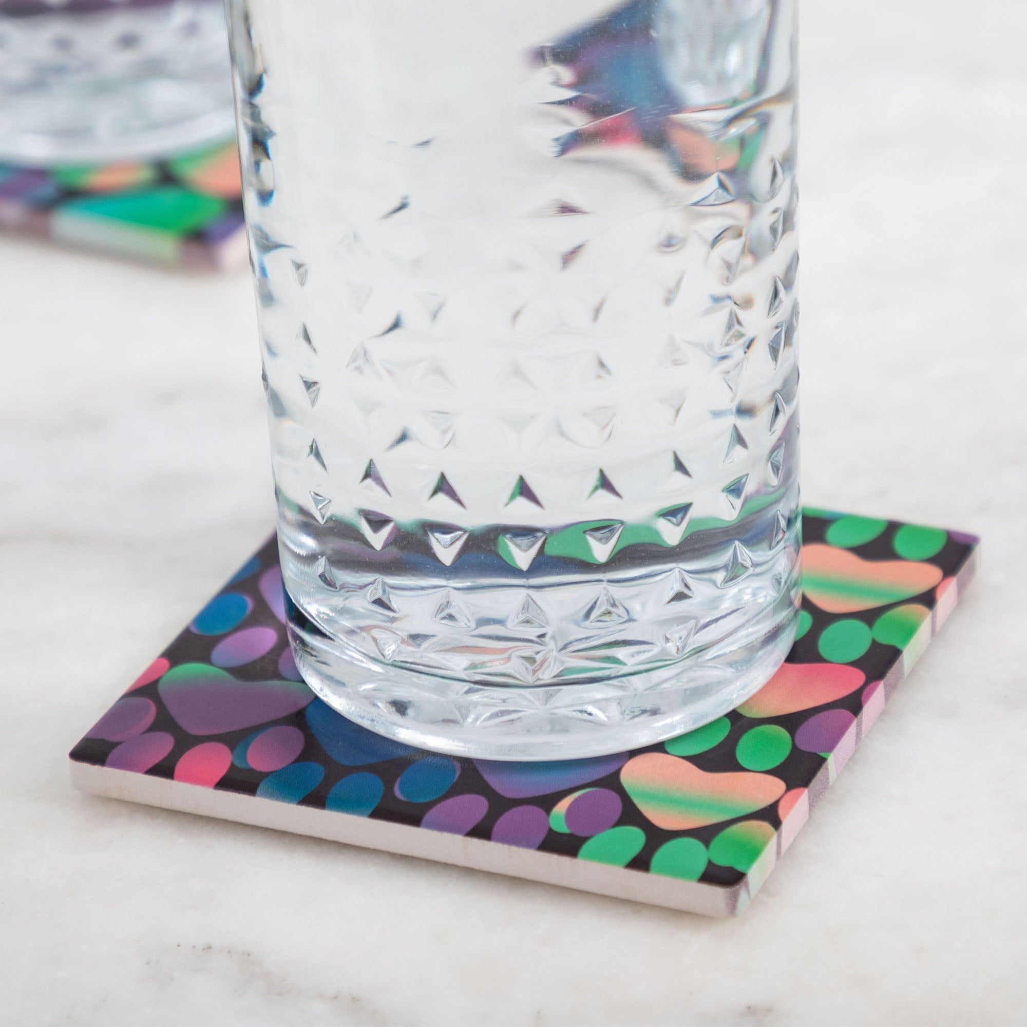 Paw Print Coaster - Set of 4 - Aaria Tees Aaria Tees