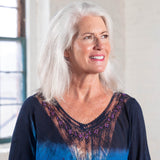 Butterfly Dance Long Sleeve Tunic - Aaria Tees Aaria Tees