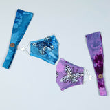 Butterflies in Bloom Face Mask & Headband - Aaria Tees Aaria Tees