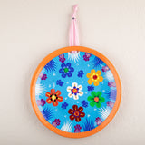 Hand Painted Paws & Flowers Decorative Ceramic Plate - Aaria Tees Aaria Tees