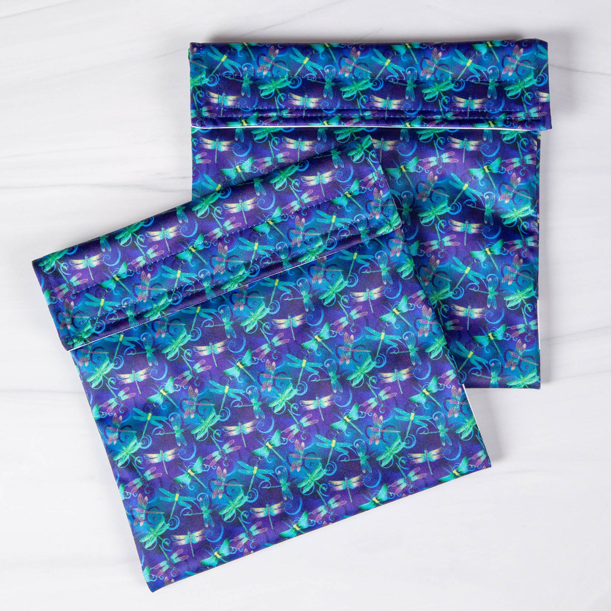 Dragonflies Reusable Snack Pouch - Set of 2 - Aaria Tees