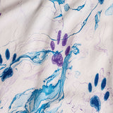 Marbleous Paw Print Hand Crafted Long Dress - Aaria Tees Aaria Tees