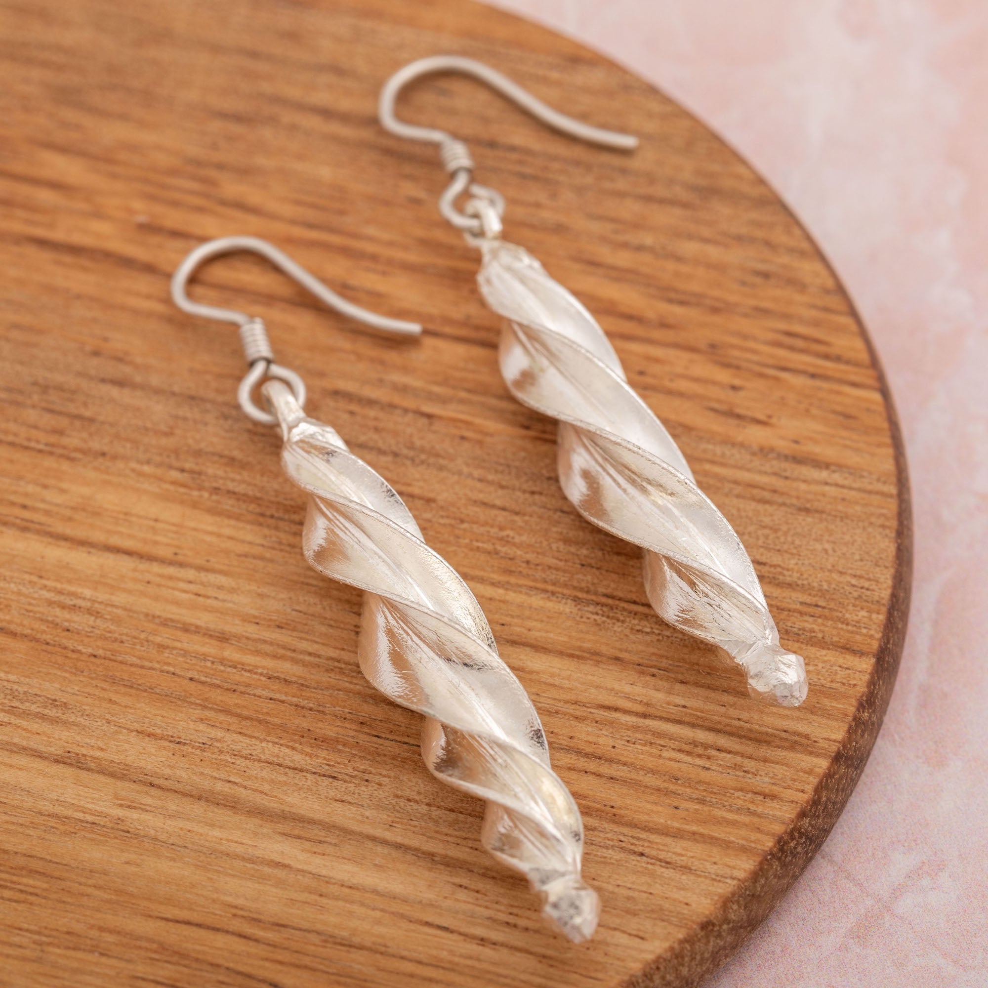 Fulani Spiral Djenne Drop Earrings - Aaria Tees Aaria Tees