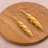 Fulani Spiral Djenne Drop Earrings - Aaria Tees Aaria Tees