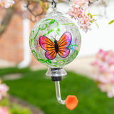 Hand-Painted Glass Hummingbird Feeder - Aaria Tees Aaria Tees