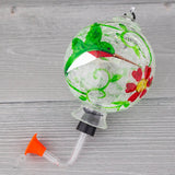 Hand-Painted Glass Hummingbird Feeder - Aaria Tees Aaria Tees