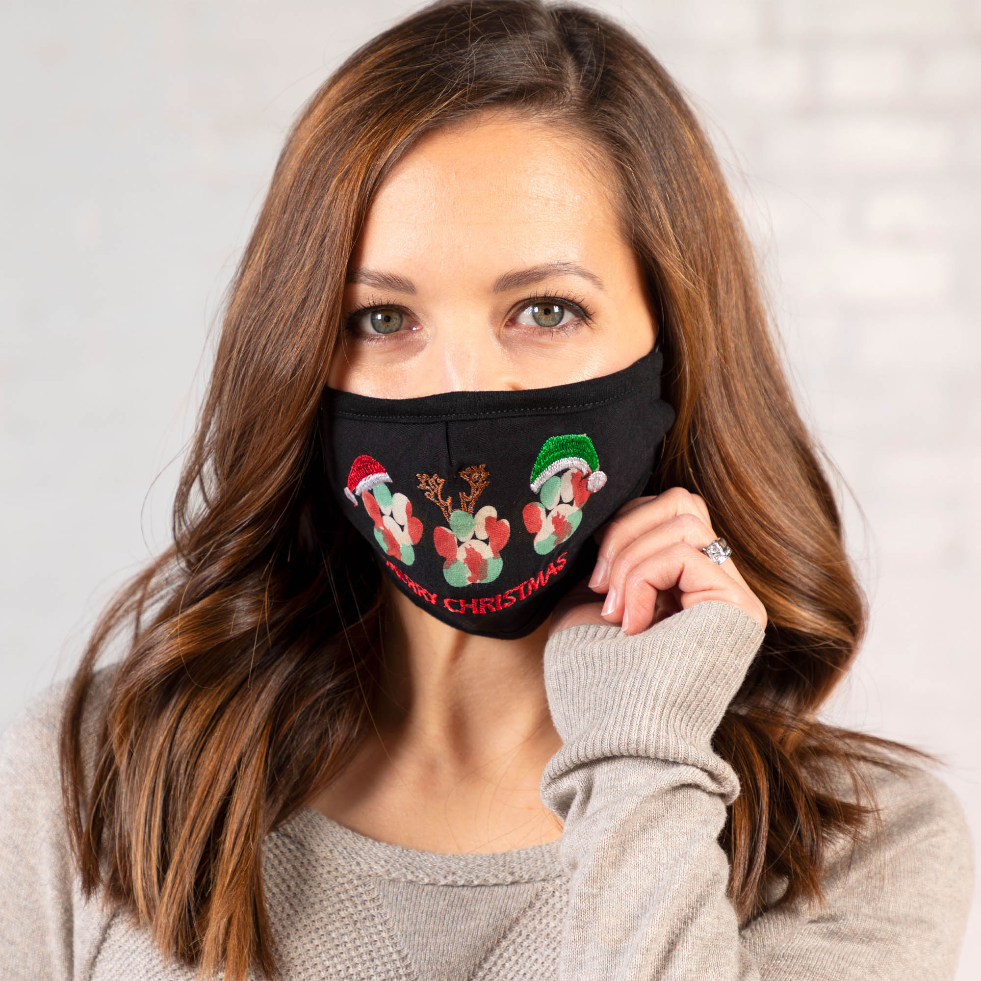Merry Christmas Tie-Dye Mask - Aaria Tees Aaria Tees
